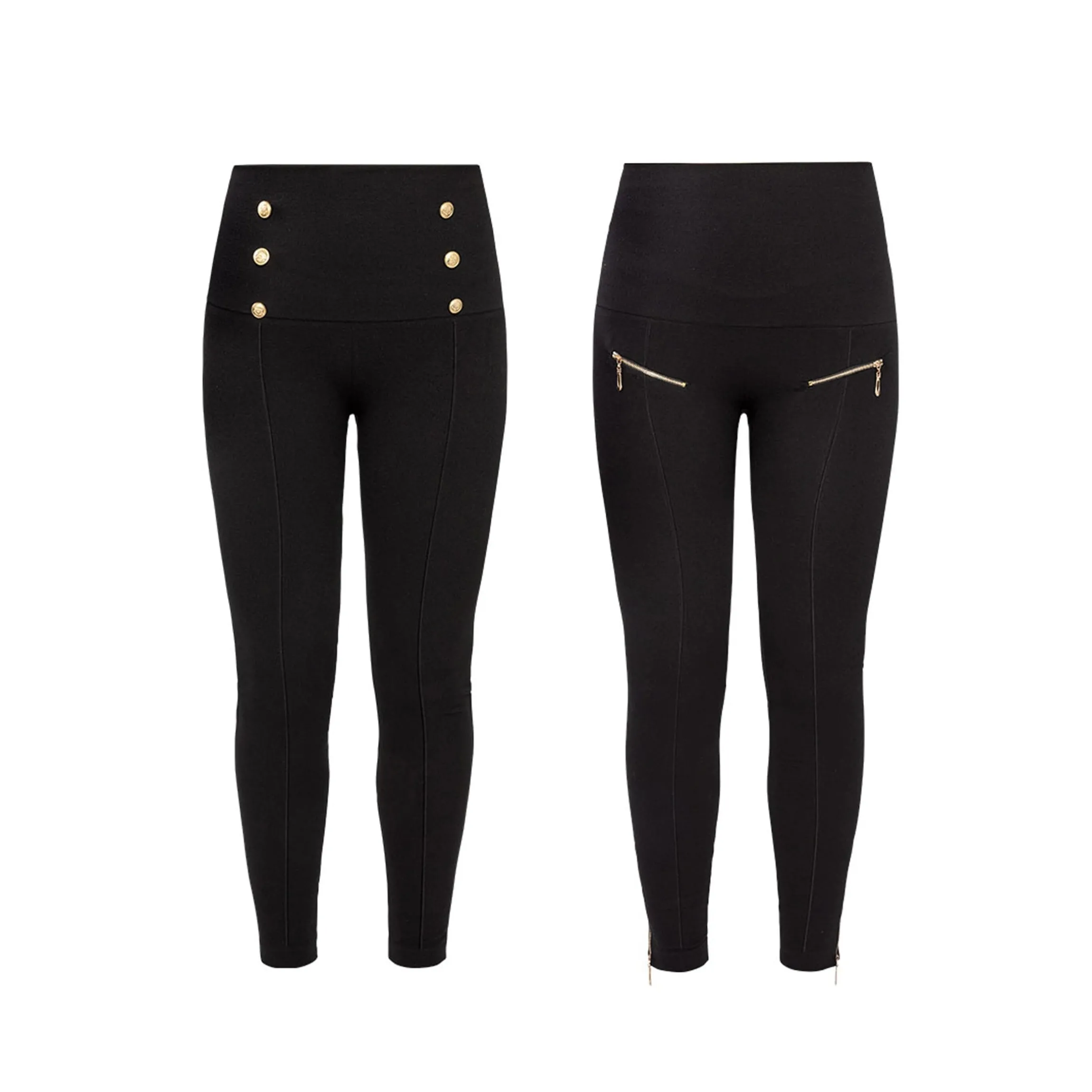 Komfortbund-Leggings „Elegant“, 2 Stück