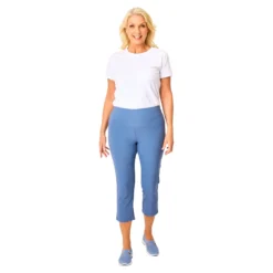 Komfort-Capri-Schlupfhose „Karin“ rauchblau