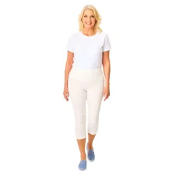 Komfort-Capri-Schlupfhose „Karin“ weiß