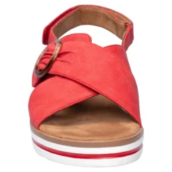 Komfort-Fashionsandale „Franka“ rot