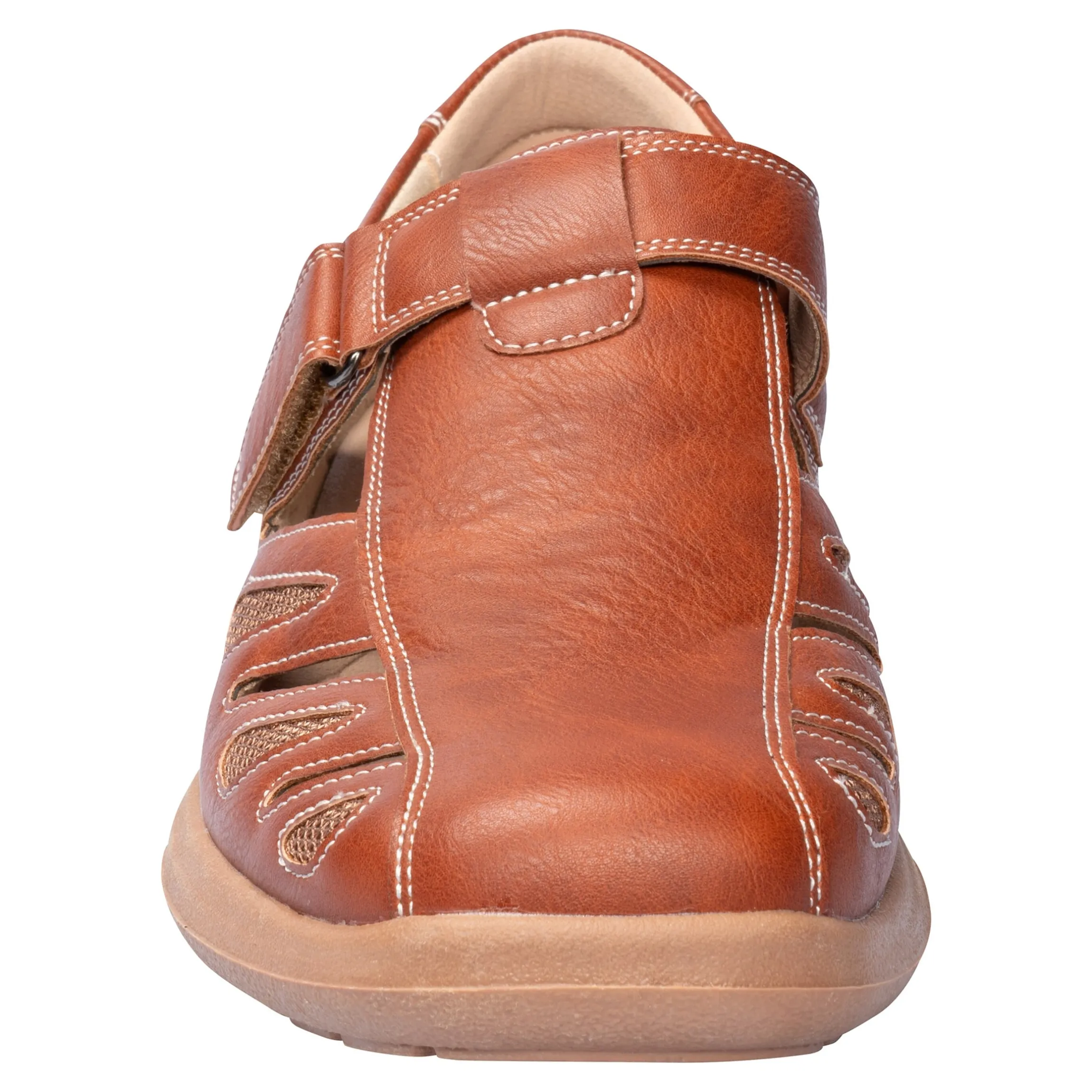 Komfort-Herrensandale "Helmut" cognac