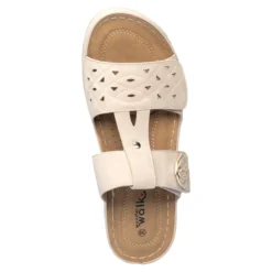 Komfort-Klettpantolette „Paula“ beige