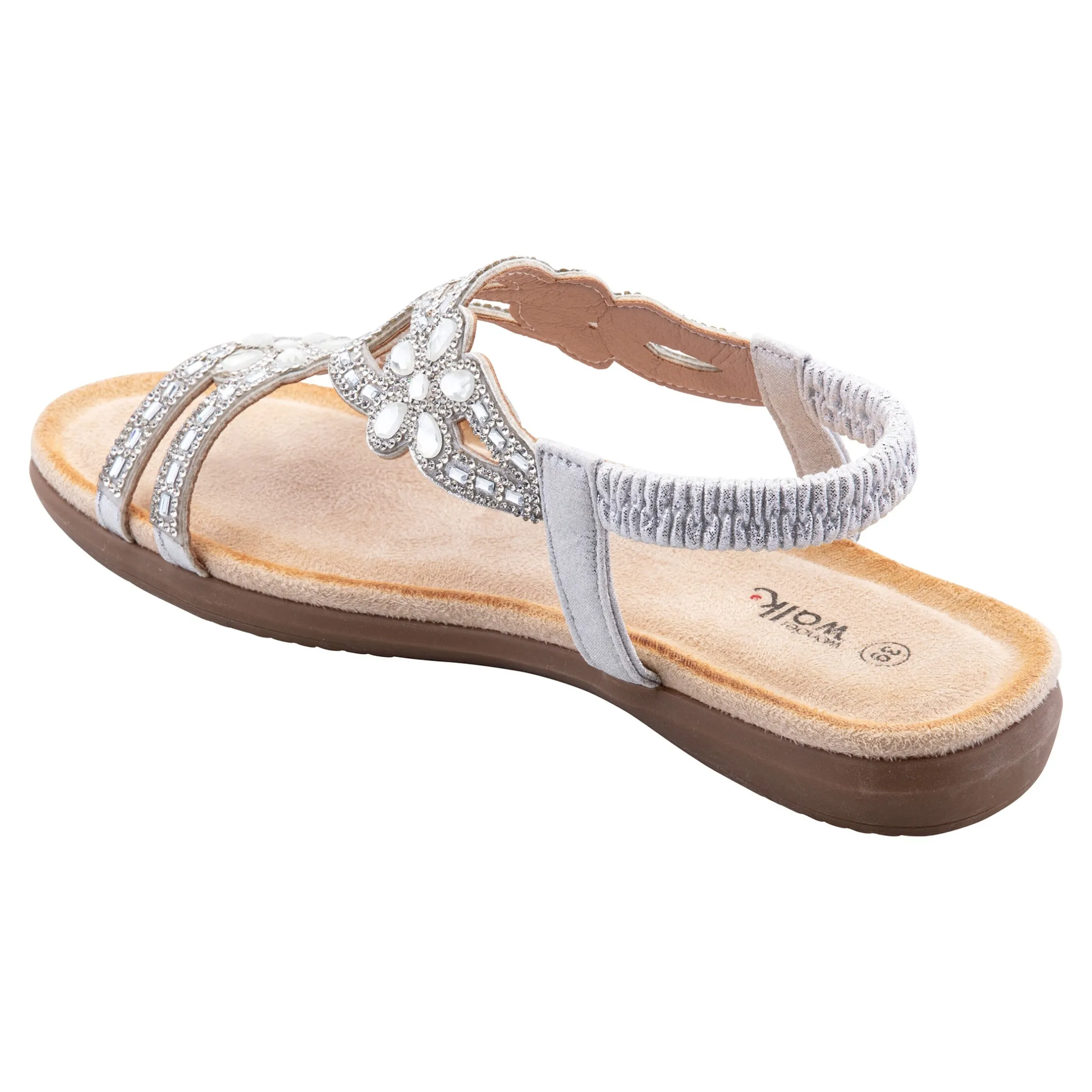 Komfort-Sandale "Elegant" silber