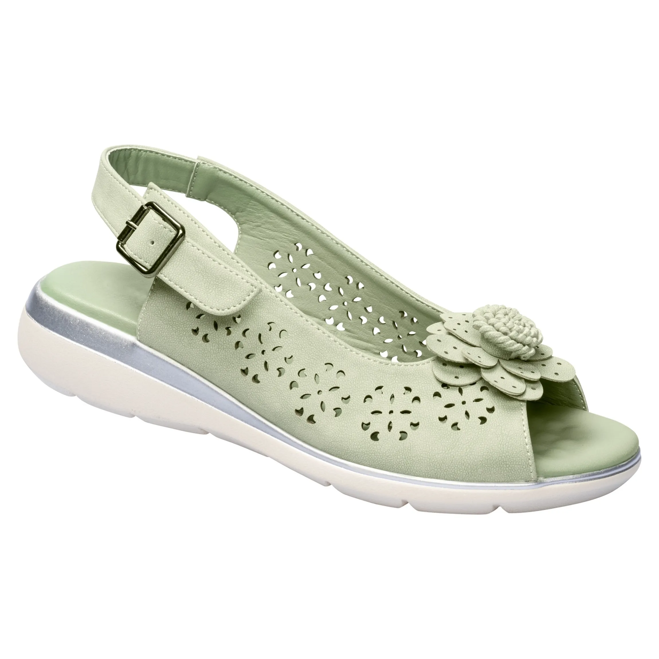 Komfort-Sandalette „Rose“ salbei