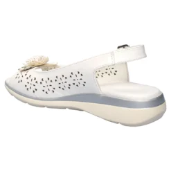 Komfort-Sandalette „Rose“ weiß