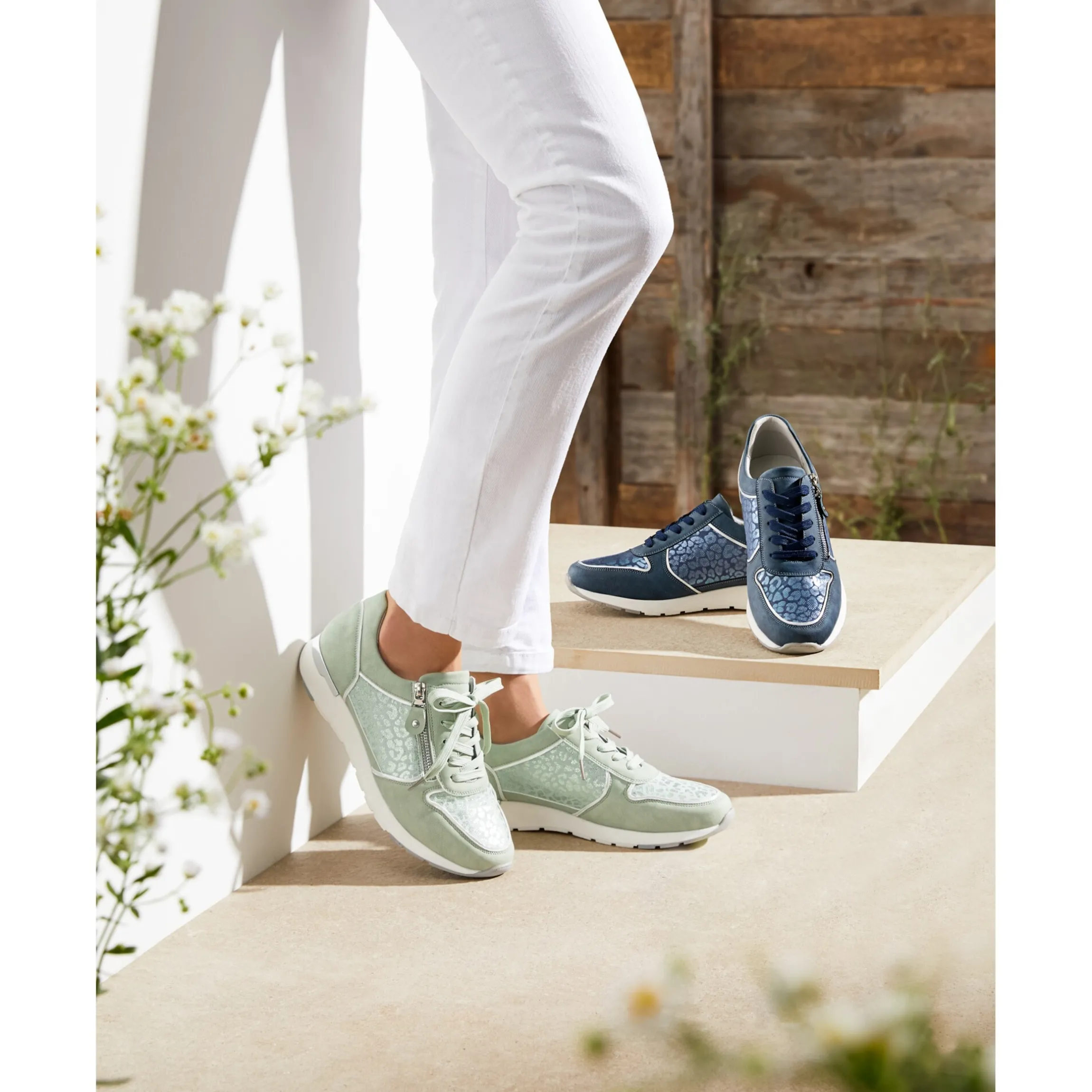 Komfort-Sneaker "Leo" salbei