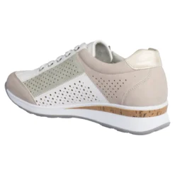 Komfort-Sneaker "Marion" taupe/grün