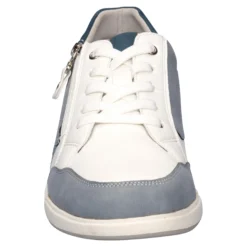 Komfort-Sneaker mit Leder-Decksohle „Lena“ rauchblau
