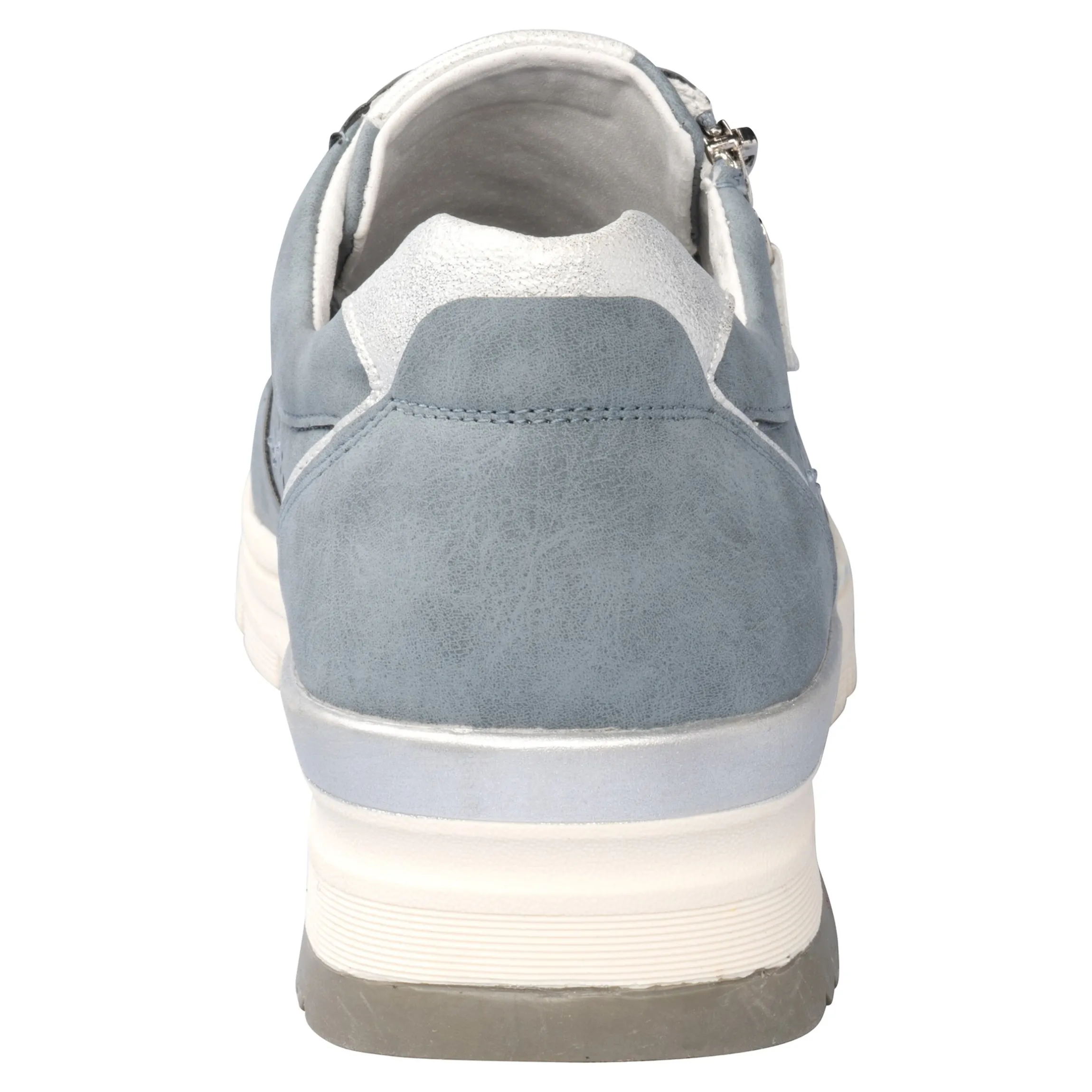 Komfort-Sneaker mit Leder „Isabelle“ rauchblau