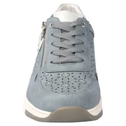 Komfort-Sneaker mit Leder „Isabelle“ rauchblau