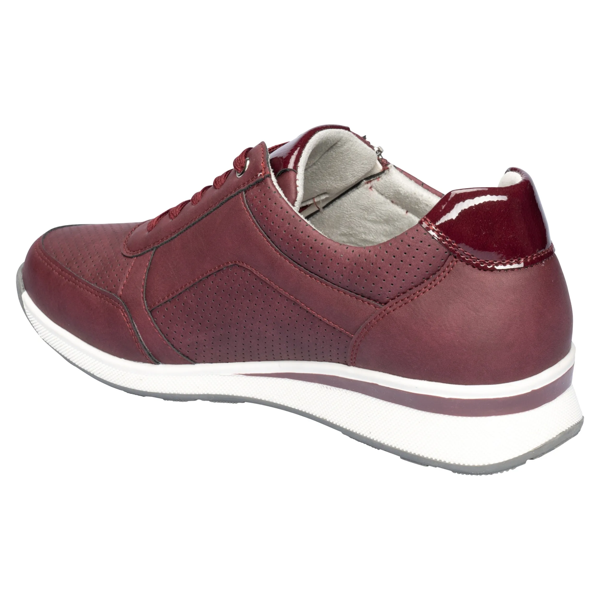 Komfort-Wechselsneaker „Julia“ mit Austauschsohle pflaume