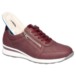Komfort-Wechselsneaker „Julia“ mit Austauschsohle pflaume