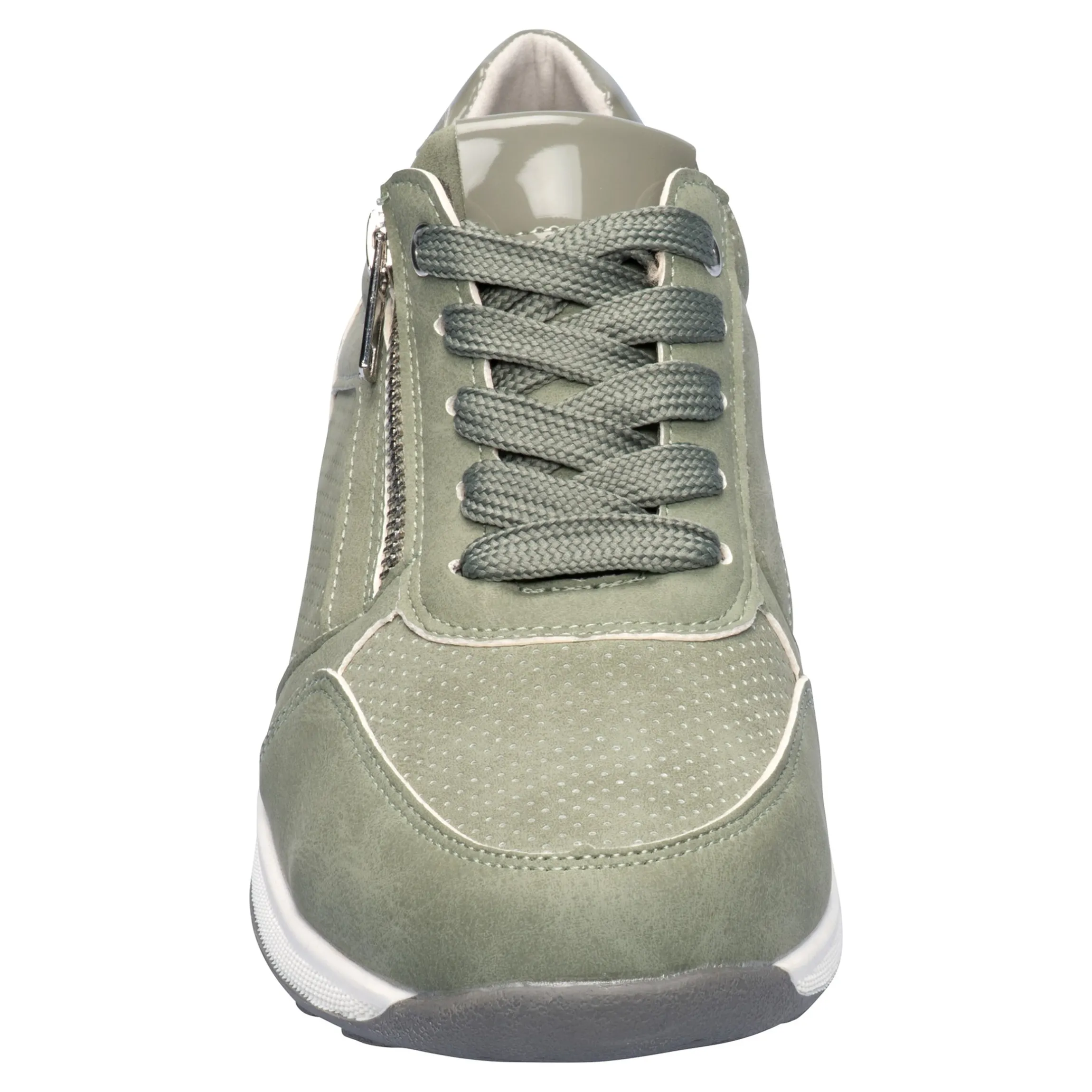 Komfort-Wechselsneaker „Julia“ mit Austauschsohle eukalyptus