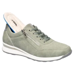 Komfort-Wechselsneaker „Julia“ mit Austauschsohle eukalyptus