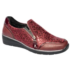 Komfort-Wärmehalbschuh „Leo“ bordeaux