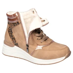 Komfort-Wärme-Knöchelsneaker „Fashion“ beige
