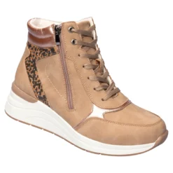 Komfort-Wärme-Knöchelsneaker „Fashion“ beige