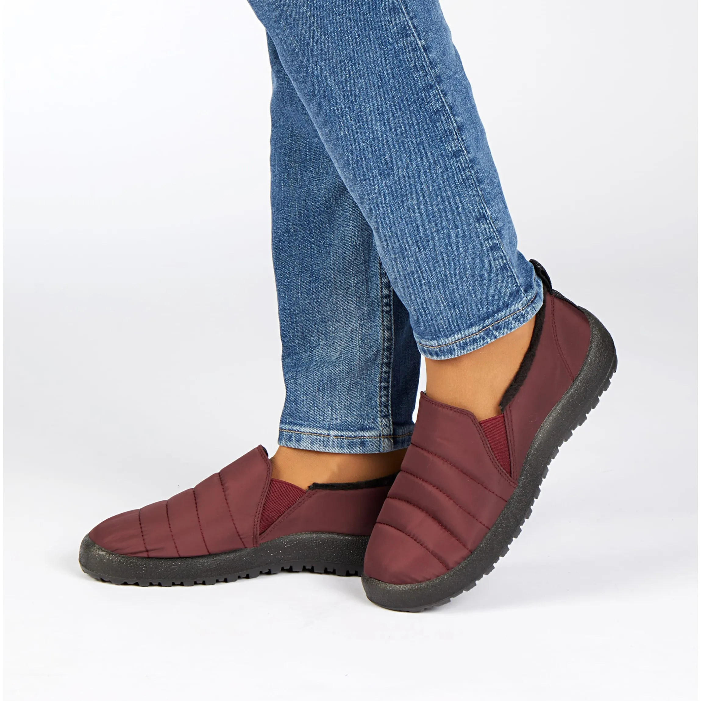 Komfort-Wärmeschuh "Verena" bordeaux