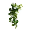 Kunstblume "Hängegeranie" weiß