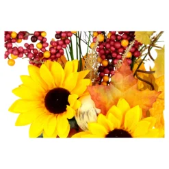 Kunstblumengesteck "Sonnenblumen auf Stein"