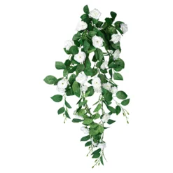 Kunstblumen „Kletterrosen“ weiß