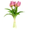 Kunstblumen Tulpenbund violett