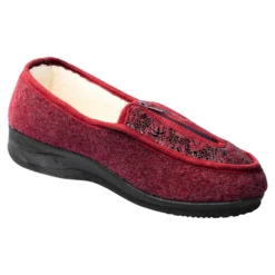 Kuschel-Mokassin „Kalinka“ rot