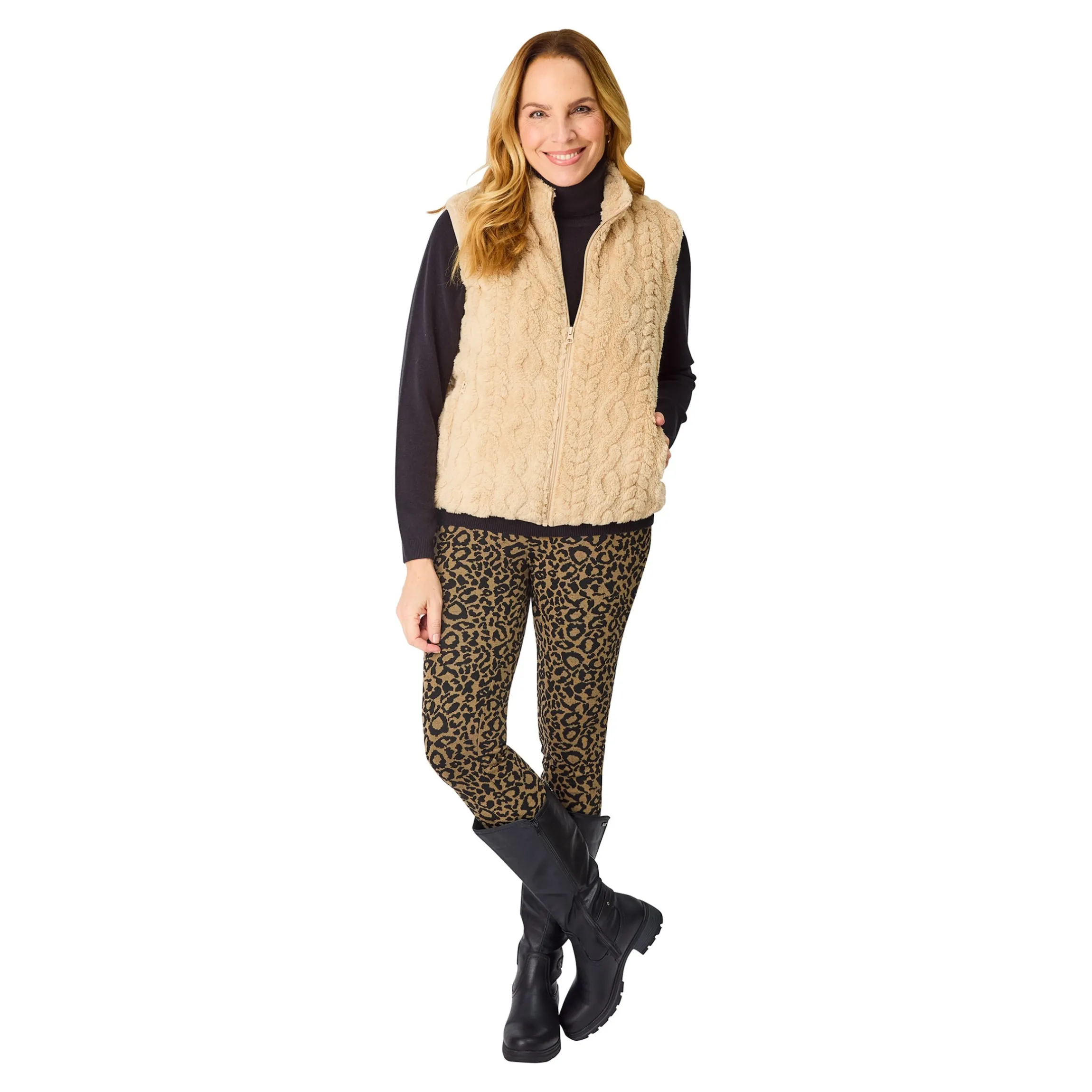 Kuschelweste „Klaudia“ beige