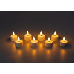 LED-Akku-Teelichter, 8 Stück