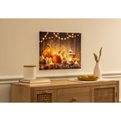 LED-Bild „Goldener Herbst“