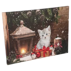 LED-Bild Kater Paul