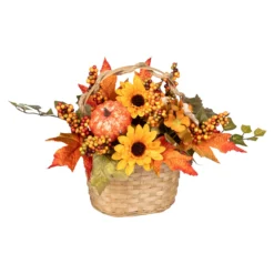 LED-Blumenarrangement "Herbstkorb"