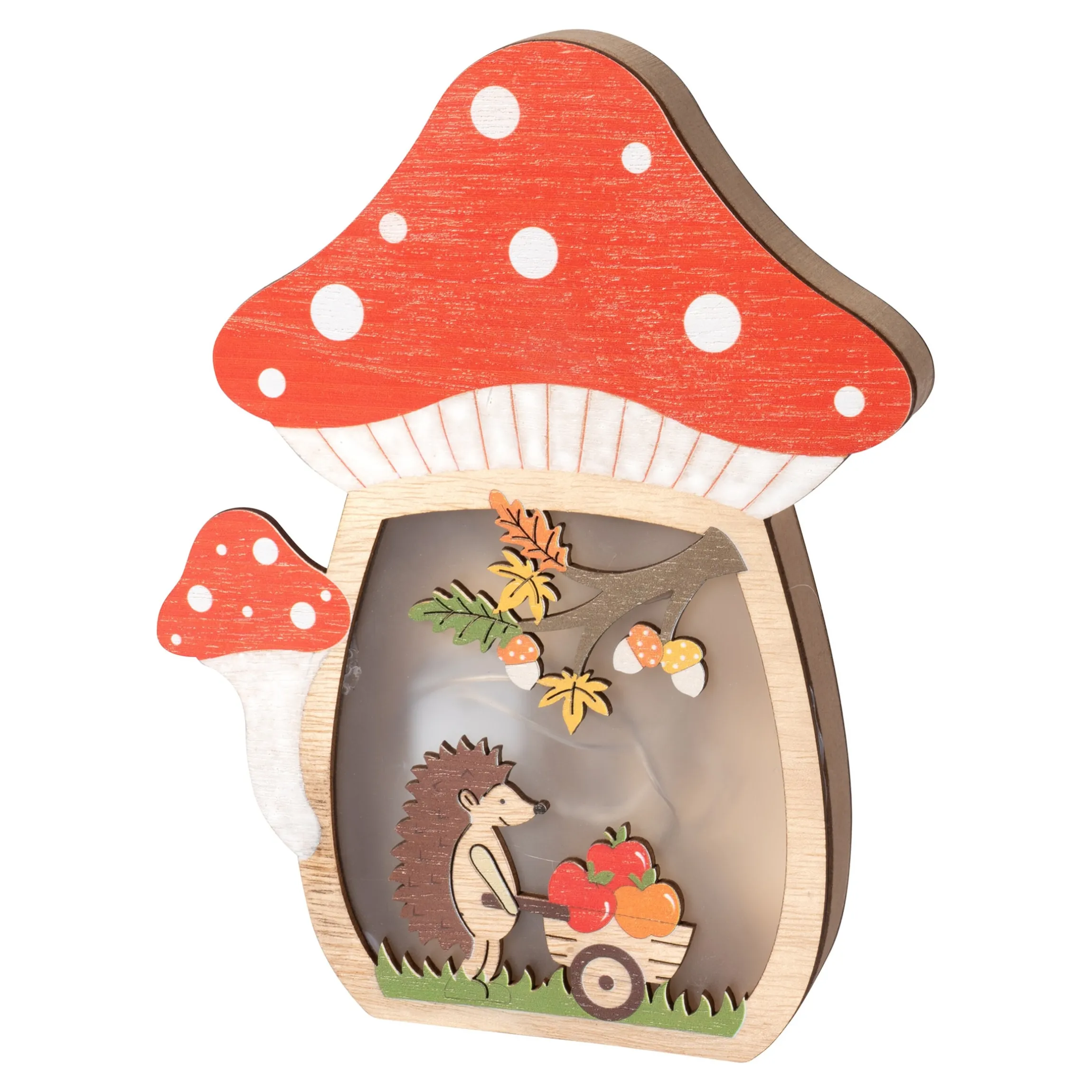 LED-Dekoration "Pilz" rot