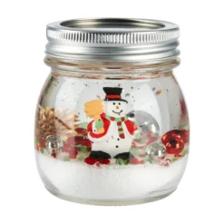 LED-Duftkerze Schneemann