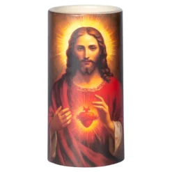 LED-Echtwachskerze Jesus