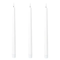 LED-Echtwachskerzen, 3 Stück