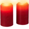 LED-Echtwachskerzen "zum Auspusten", 2 Stück