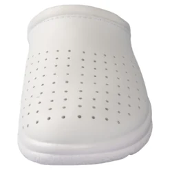 Leder-Pantolette für Herren weiß