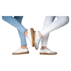 Leder-Sneaker „Lisa“ grau