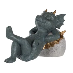 LED-Gartenfigur "schlafender Drache"