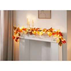 LED-Girlande „Herbstblätter“, 150 cm