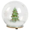 LED-Glas-Schneekugel „Tannenbaum“