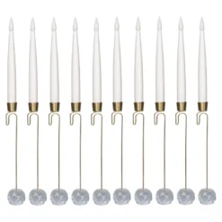 LED-Hängekerzen, 10 Stück Diamant