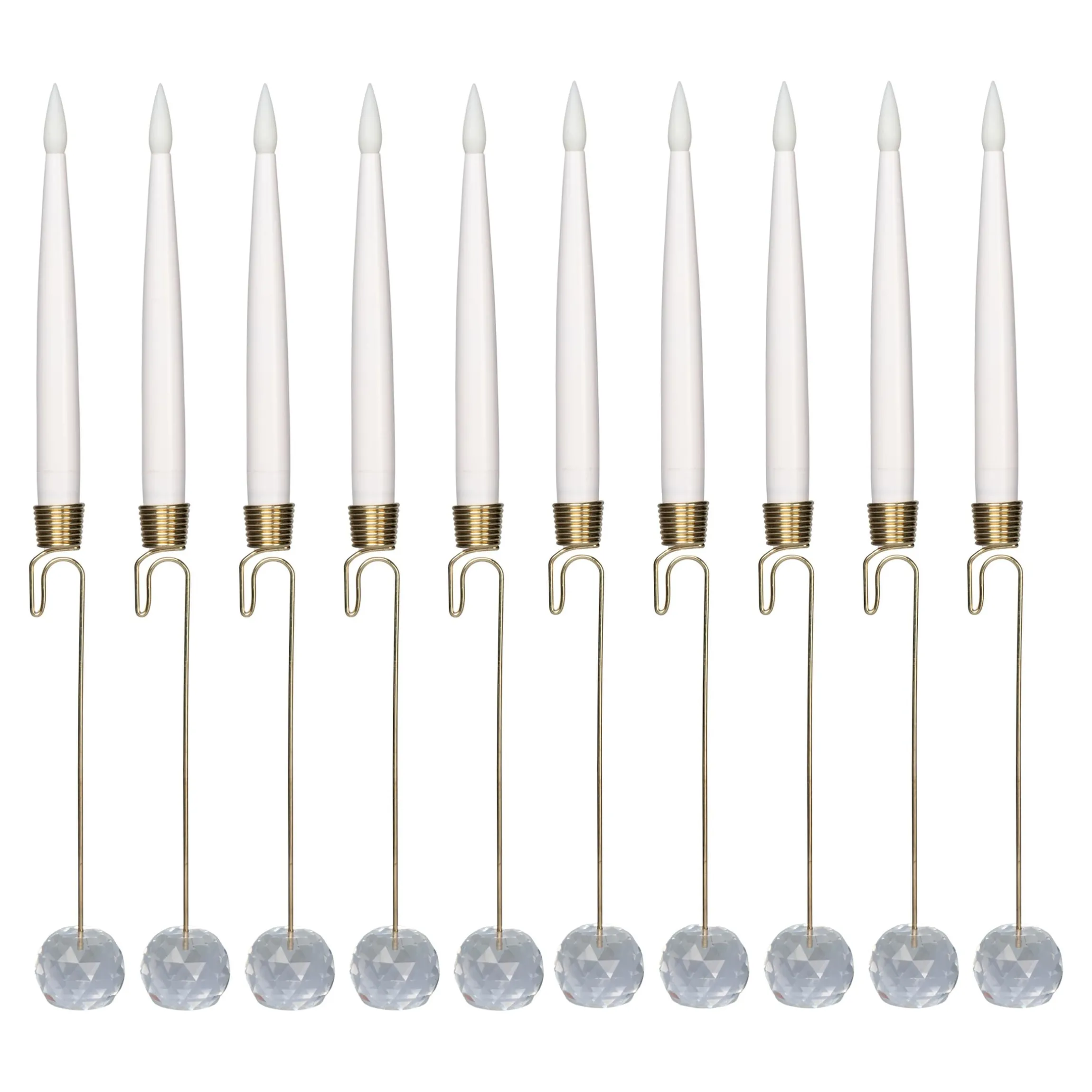 LED-Hängekerzen, 10 Stück Diamant
