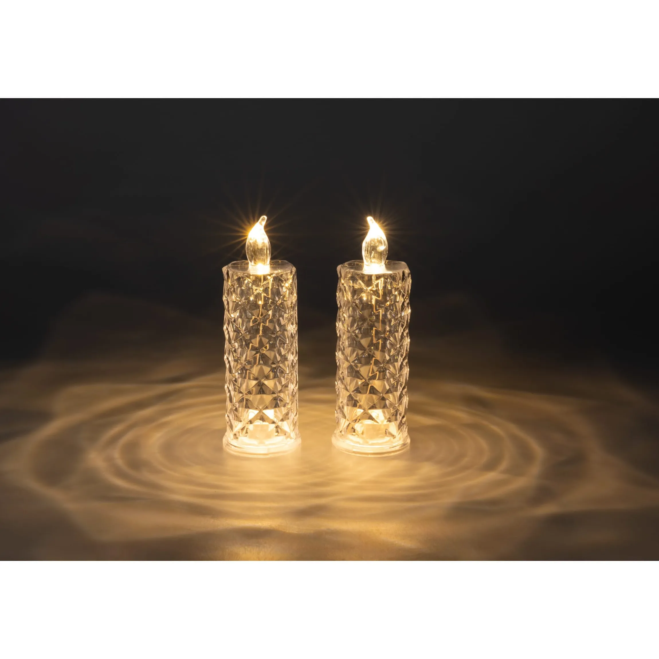 LED-Kerzen „Diamond“, 2 Stück
