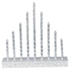 LED-Kerzentreppe „Glitter“ silber