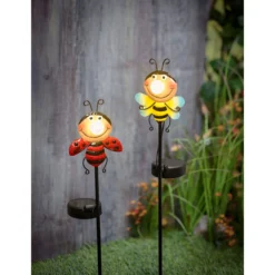 LED-Solar-Gartenstecker „Flieger-Freunde“ Marienkäfer