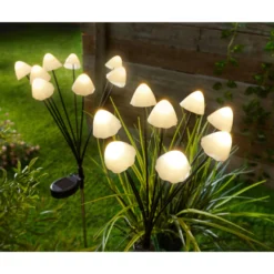 LED-Solar-Stecker „Pilze“, 2 Stück