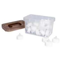 LED-Teelichter-Vorratsbox, 24 Stück