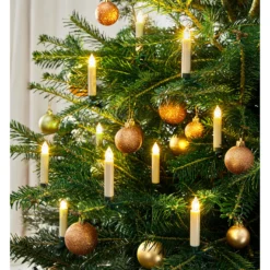 LED-Weihnachtsbaumkerzen, 10 Stück + Fernbedienung
